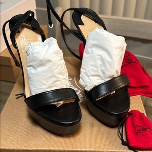 Christian Louboutin Black Platform Heels